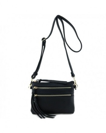 Multi Pocket Small Crossbody Black