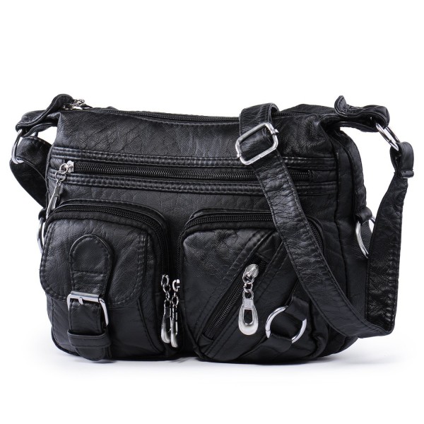 Cross body Shoulder Bag for Women Leather Handbags Messenger Bag Multi-Pocket Casual Cross body Handbags with Adjustable Strap for Ladies & Girls 