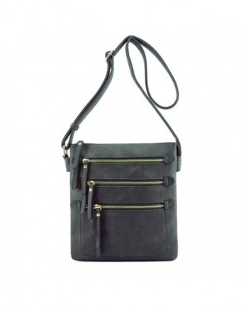 Zipper Pocket Compartments Hipster Crossbody