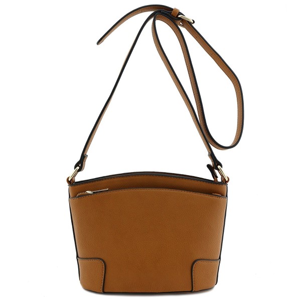 Classic Double Crossbody Light Brown