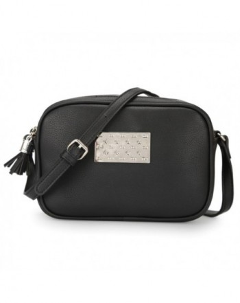 DAVIDJONES Leather Zipper Crossbody Strap