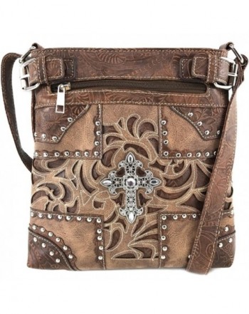 Justin West Rhinestone Messenger CrossBody