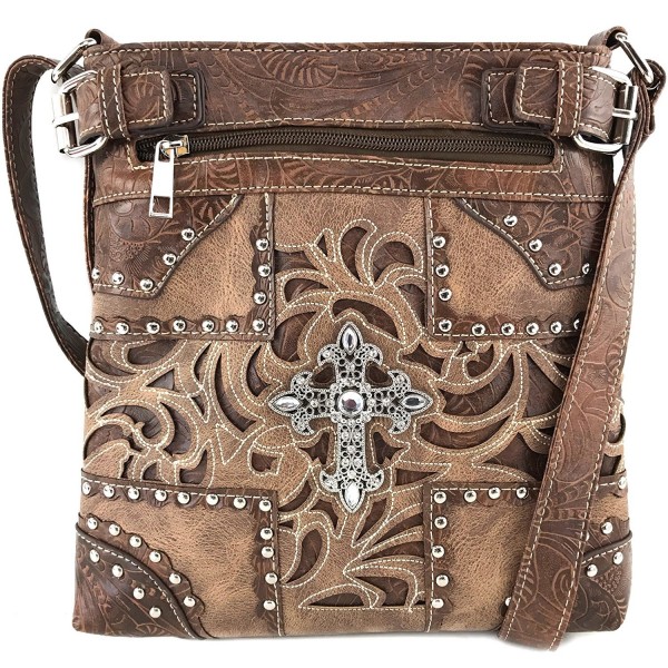 Justin West Rhinestone Messenger CrossBody