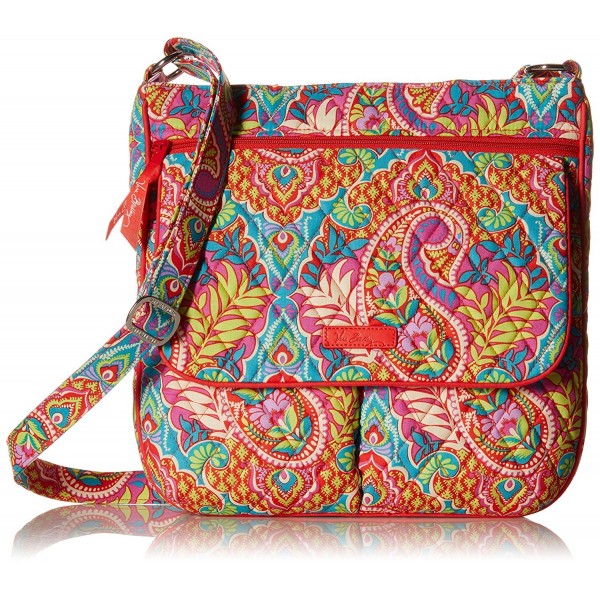 Vera Bradley Double Zip Mailbag Signature Cotton - Paisley in Paradise ...