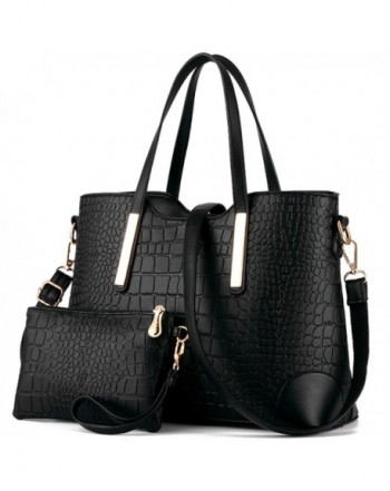 YNIQUE Satchel Handbags Crocodile Leather