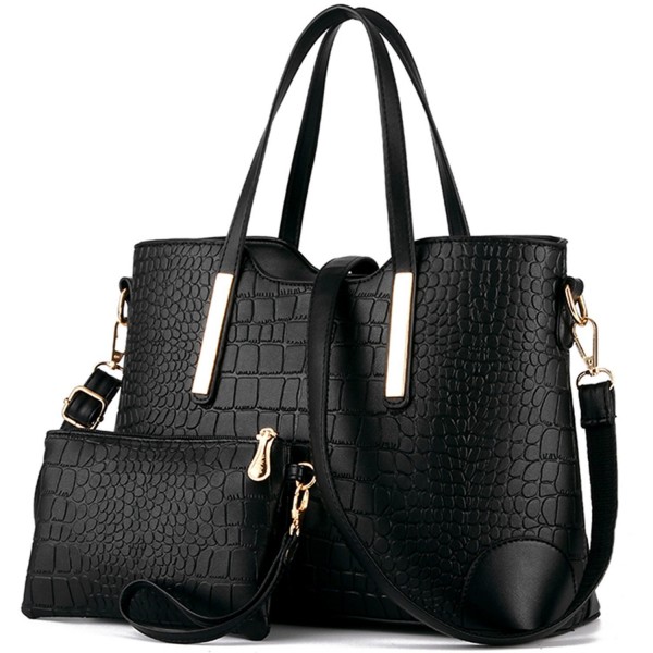 YNIQUE Satchel Handbags Crocodile Leather