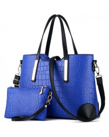 YNIQUE Women Top Handle Satchel Handbags Tote Purse Crocodile Leather Tote Bag