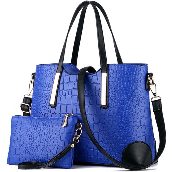 YNIQUE Women Top Handle Satchel Handbags Tote Purse Crocodile Leather Tote Bag