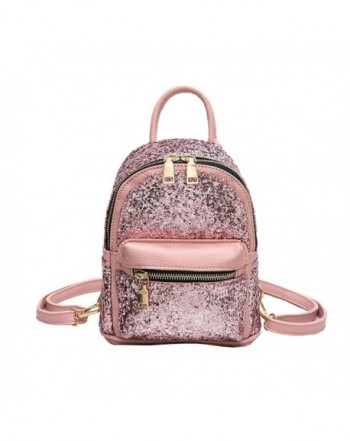 Girls Sequin Backpack Leather Purse