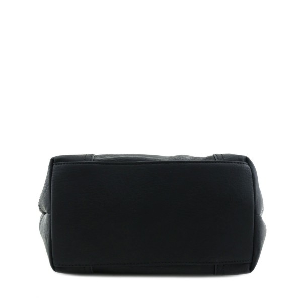 Hobo Shoulder Bag with Snap Hook Hardware Small - Black - CI17Y04CMYE
