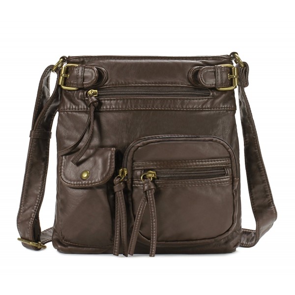 JOYSON Women Handbags PU Leather Shoulder Bags Top-Handle Satchel Tote Bags Purse