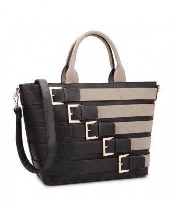 Medium Satchel 2 Pieces Purse Set Designer Handbag Top Handle Shoulder Bag Padlock
