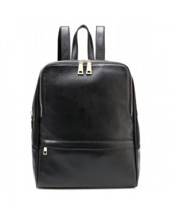 TINGLAN Genuine Leather Backpack Fashion