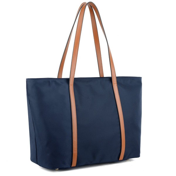 Women's Oxford Nylon Large Capacity Work Tote Shoulder Bag - Navy ...