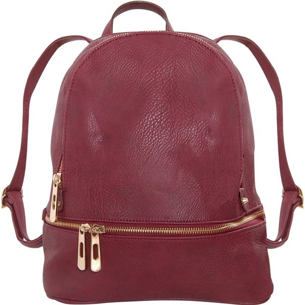 Humble Chic Leather Backpack Burgundy Humble Chic Leather Backpack Burgundy