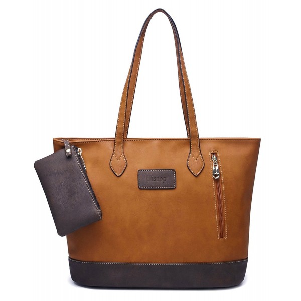 ilishop Leather Handbag Contrast Shoulder