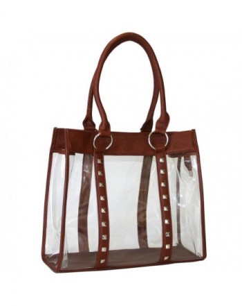 Women Clear Through Transparent Handbag